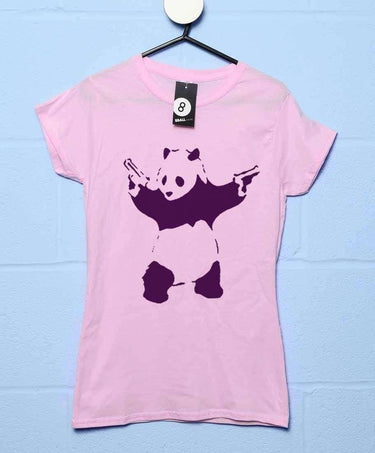Banksy Panda T-Shirt for Women 8Ball